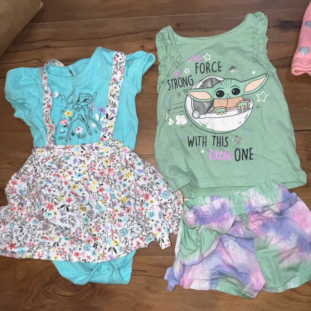 X4 baby girl size 12 month summer outfit sets